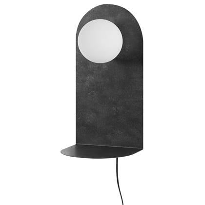 Beliani - MAPI - Wandlamp - Grafiet - Staal Grijs