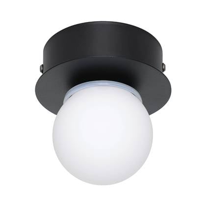 EGLO Mosiano plafondlamp - LED - Ø 11 cm - Zwart|Wit Zwart, Wit