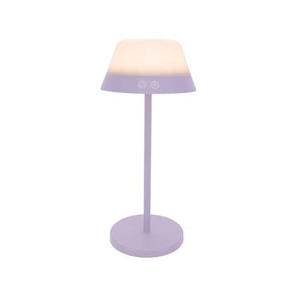 EGLO Meggiano Tafellamp - Draadloos - 32 cm - Lila|Wit Wit, Paars
