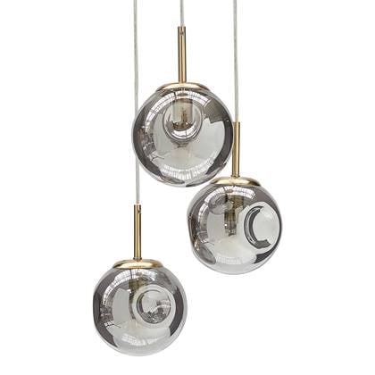 Beliani - RALFES - Hanglamp - Messing - Glas Transparant