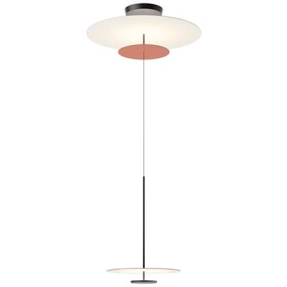 Vibia Flat 5930 hanglamp Ø90 LED Terra Red Rood