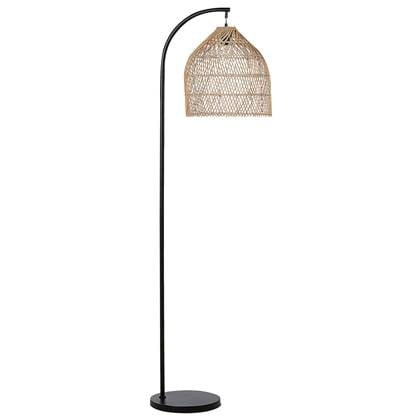 Beliani - BERNICA - Staande lamp - Natuurlijk - Rotan Beige