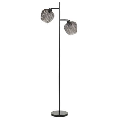Beliani - SHERRY - Staande lamp - Grijs - IJzer Zwart