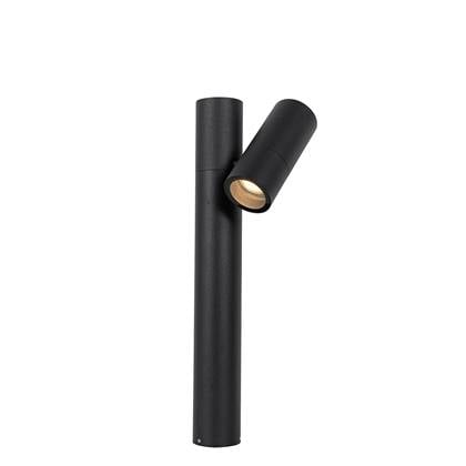 QAZQA Staande buitenlamp 50 cm verstelbaar - Duo Zwart