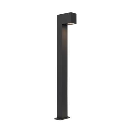 QAZQA Industriële staande buitenlamp donker 80 cm IP44 - Baleno Grijs