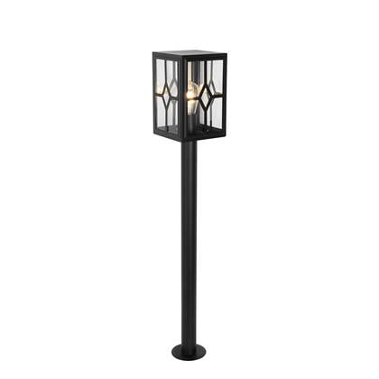 QAZQA dover - Klassieke Staande Buitenlamp | Staande Lamp voor buiten - 1 lichts - H 100 cm - Zwart - Buitenverlichting