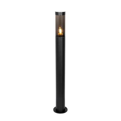 QAZQA rox - Moderne Staande Buitenlamp | Staande Lamp voor buiten - 1 lichts - H 80 cm - Zwart - Buitenverlichting