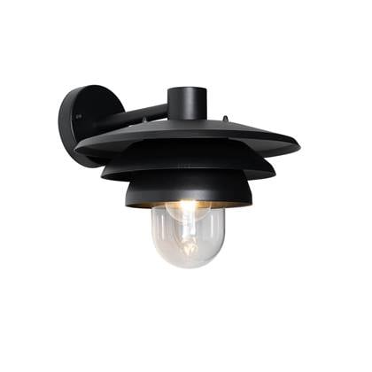 QAZQA Design buiten wandlamp IP44 - Morty Zwart