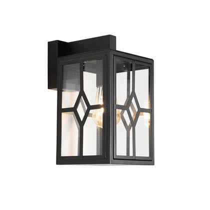 QAZQA Klassieke buiten wandlamp IP44 - Dover Zwart