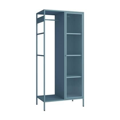 sweeek - Metalen kinderkledingkast, 3 legplanken