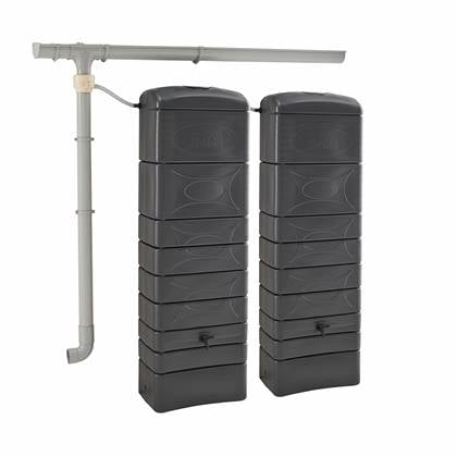 Sweeek  Regenton muurtank 300L, set van 2