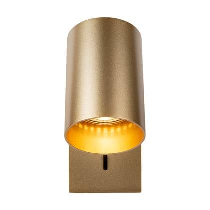 Atmooz - Wandlamp Nuo - Goud - Metaal - Kantelbare Spot met Schakelaar - Luxe Slaapkamerverlichting