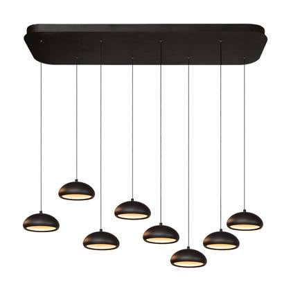 Atmooz - Pallaton - Hanglamp - Zwart - 8 Lichtpunten - Rond - 40 x 130 x 125 cm - Eetkamer - Hal - Slaapkamer - Woonkamer