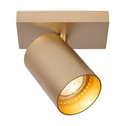 Atmooz - Plafondlamp Nuo 1 - Goud - Ø 7 cm - Metaal - GU10 Fitting - 50W - Luxe Opbouwspot voor Accentverlichting