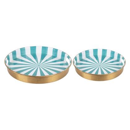 Present time  Tray Set Candy Swirl, Set of 2pcs