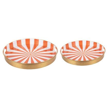 Present time  Tray Set Candy Swirl, Set of 2pcs