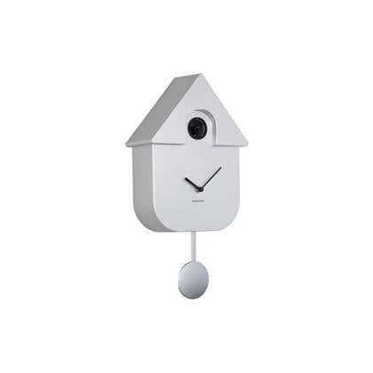 Karlsson - Wall Clock Modern Cuckoo Metallic Zilver