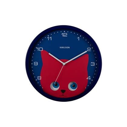 Karlsson  Wall Clock Peekaboo Cat