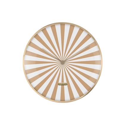 Karlsson - Wall Clock Candy Swirl Dome Bruin