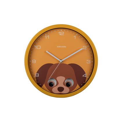 Karlsson  Wall Clock Peekaboo Dog