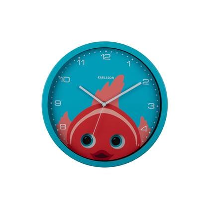 Karlsson  Wall Clock Peekaboo Goldfish