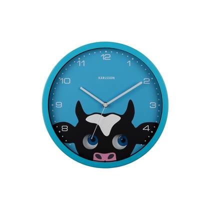 Karlsson  Wall Clock Peekaboo Cow