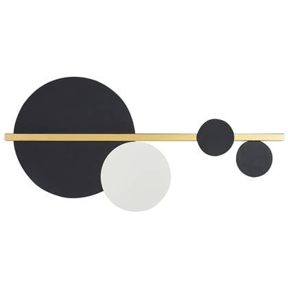 Beliani - PARITA - Wandlamp - Zwart|Goud - Metaal