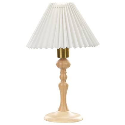 Beliani - COOKS - Tafellamp - Lichtbruin - Hout Wit