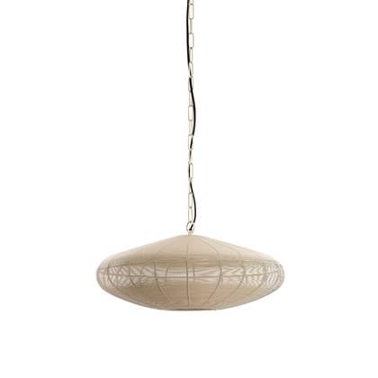 Light & Living Light&living Hanglamp Ø51x20 cm BAHOTO mat crème Wit