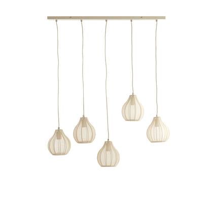 Light & Living Light&living Hanglamp 5L 100x15x21,5 cm ELATI zand Beige