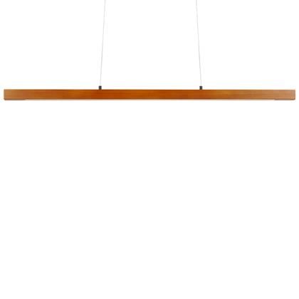 Beliani - STEWARTS - Hanglamp met dimmer - Donkerhout - Eikenhout Bruin