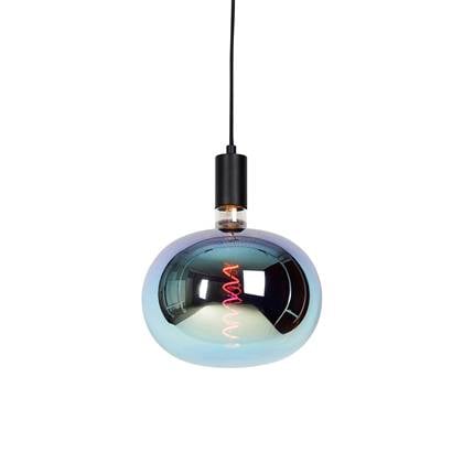 QAZQA Industriële hanglamp zwart incl. LED G220 dimbaar - Facil Multicolor