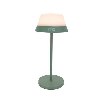 EGLO Meggiano Tafellamp - Draadloos - 32 cm - Groen|Wit Wit, Groen