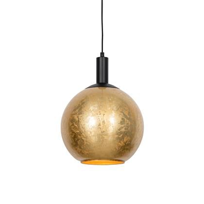 QAZQA bert - Design Hanglamp - 1 lichts - Ø 30 cm - Goud/messing - Woonkamer | Slaapkamer | Keuken