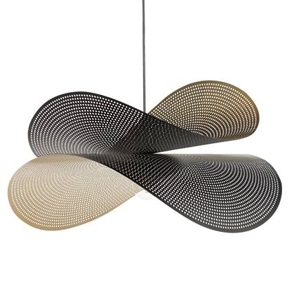 Beliani - DOYLES- Hanglamp - Zwart|Goud - Metaal afbeelding