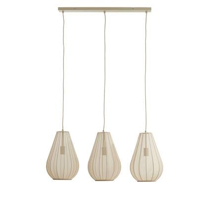 Light & Living Light&living Hanglamp 3L 80x8x40 cm ITELA zand Beige