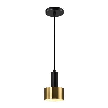 QUVIO Hanglamp - Goud en zwart - Metaal