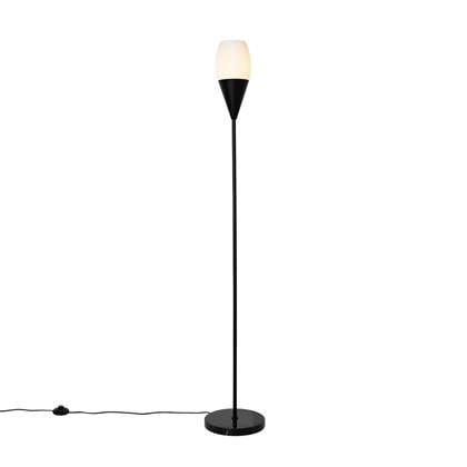 QAZQA drop - Moderne Vloerlamp | Staande Lamp - 1 lichts - H 153.5 cm - Wit - Woonkamer | Slaapkamer | Keuken