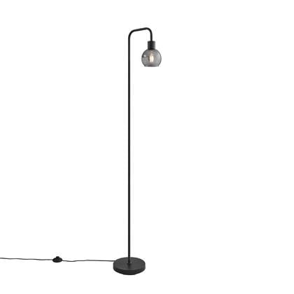 QAZQA vidro - Art Deco Vloerlamp | Staande Lamp - 1 lichts - H 160.5 cm - Grijs - Woonkamer | Slaapkamer | Keuken