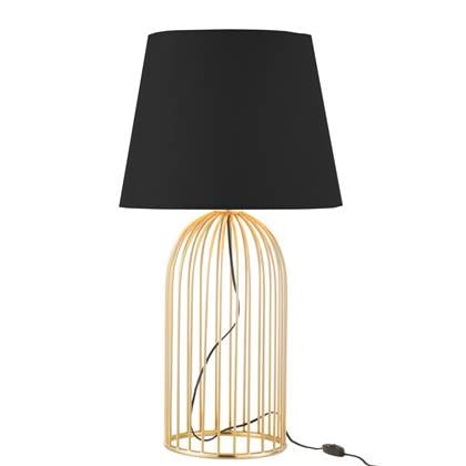 Lampvoet+kap Joni Ijzer Goud Zwart