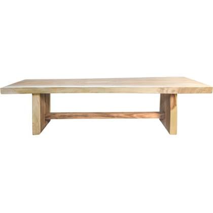 Rechthoekige eettafel Block - 250x80-95 - Naturel - Munggur