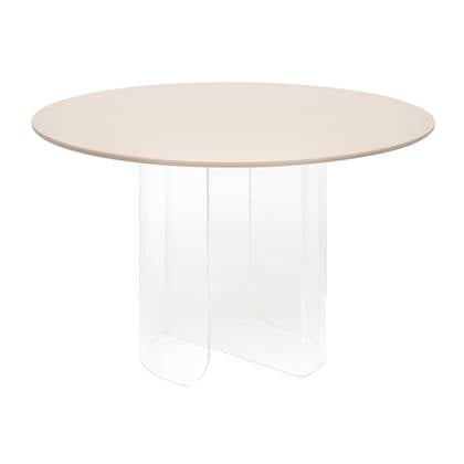 FÉST Plateau eettafel 120 transparant sand blad