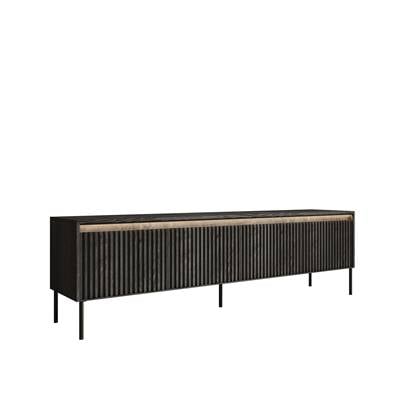 Meubella - TV-Meubel Timoteo - Mat - 193 cm Zwart