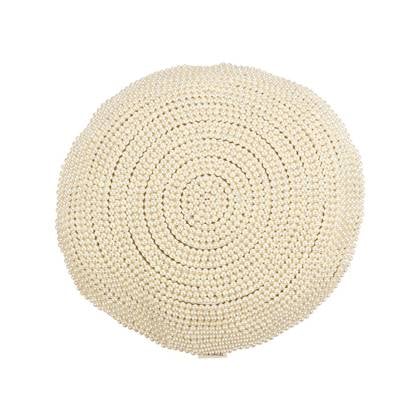 vtwonen Sierkussen - Rond Kussen - Woonaccessoires - Wit - Parel - 40cm