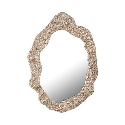 PTMD Morina Champagne alu glass mirror oval shaped Goud