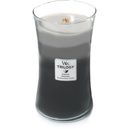 Woodwick Trilogy Large Warm Woods Multicolor
