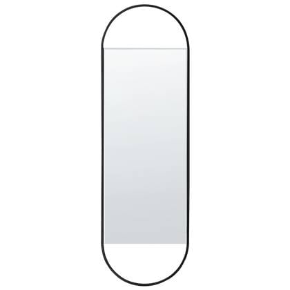 Beliani - VALLERY - Wandspiegel - Zwart - 40 x 120 cm - Glas