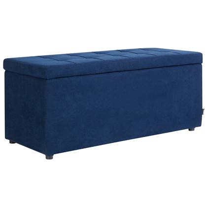 Beliani - OREM - Hocker - Marine - Polyester Blauw