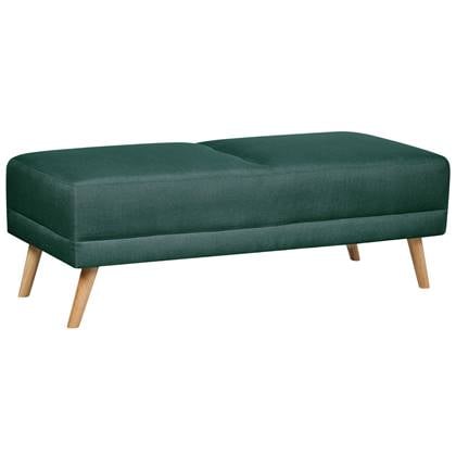 Beliani - FLORLI - Voetenbankje - Donker - Polyester Groen