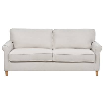 Beliani - RONNEBY - Driezitsbank - Licht - Polyester Beige